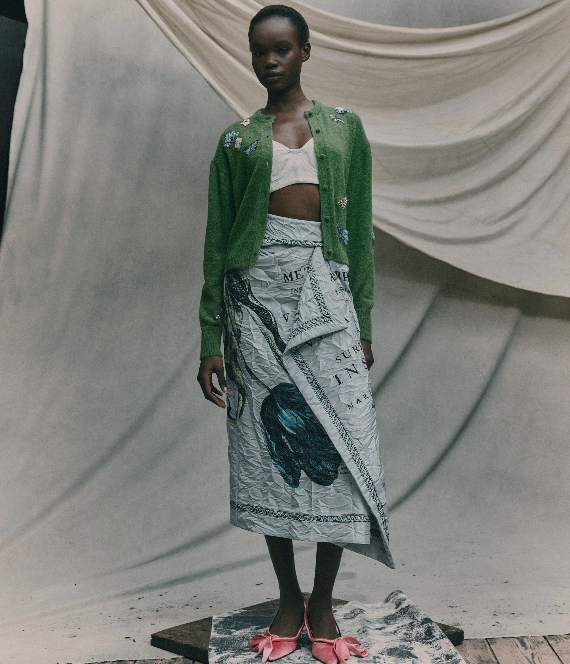 Embellished Crew Neck Cardigan - Image 6