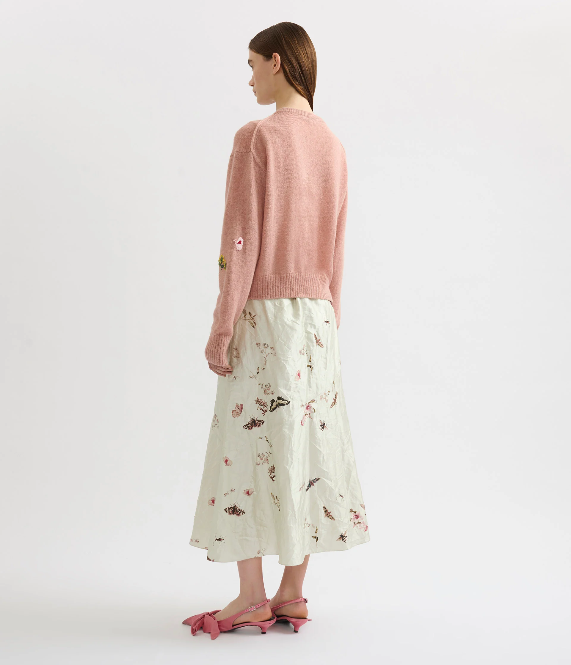 Embellished Crew Neck Cardigan - Image 3