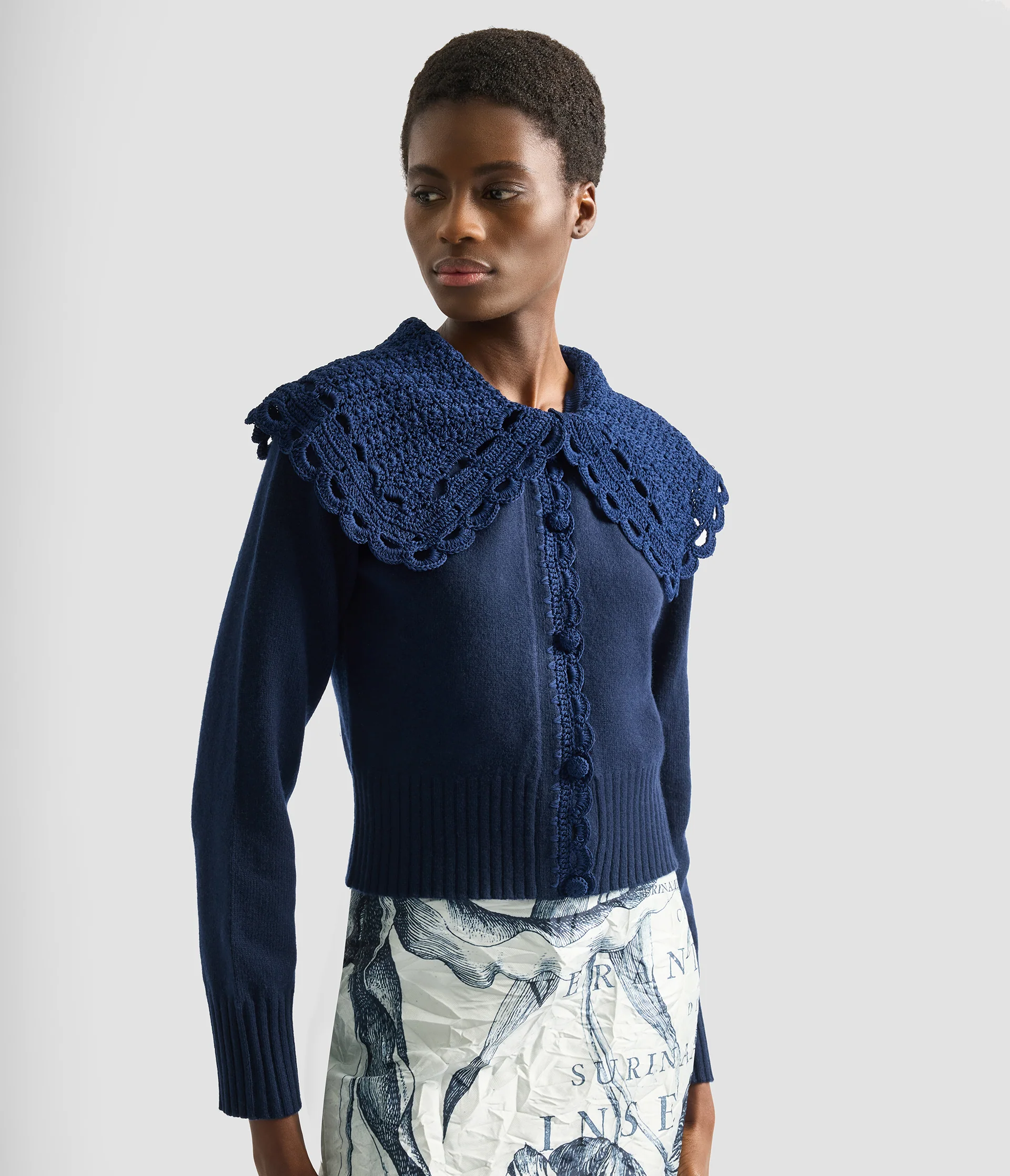 Crew Neck Cardigan - Image 5