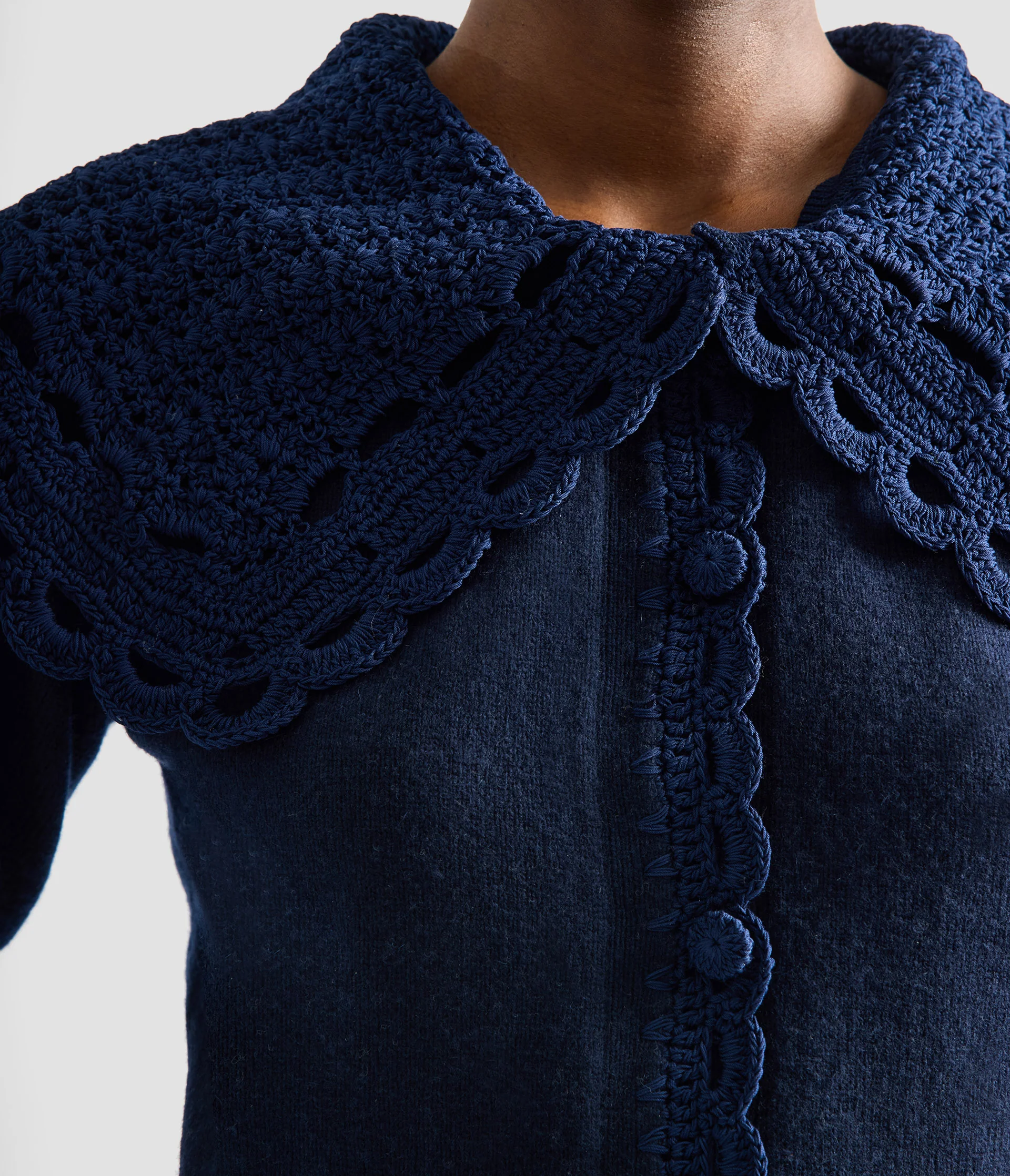 Crew Neck Cardigan - Image 6