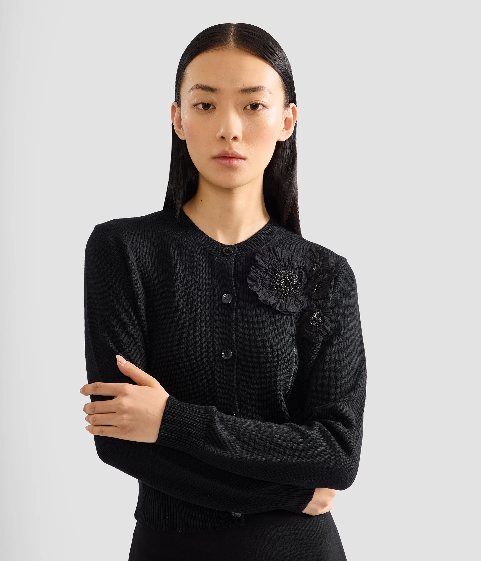 Embellished Merino Wool Cardigan - Image 5