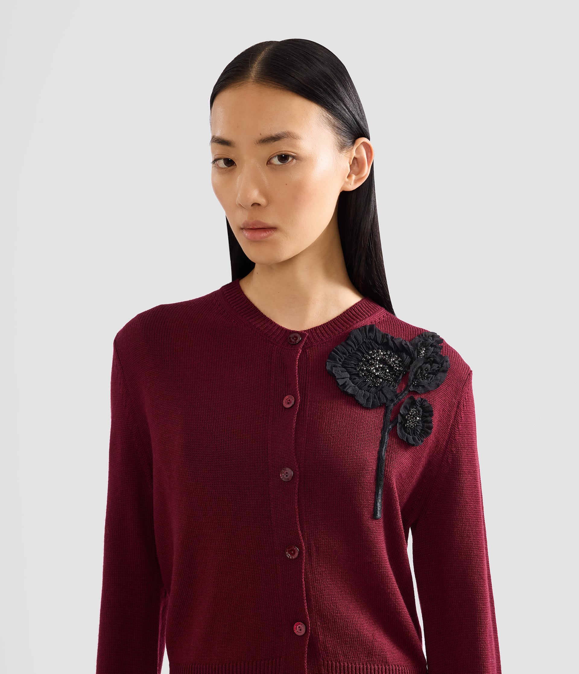 Embellished Merino Wool Cardigan - Image 5