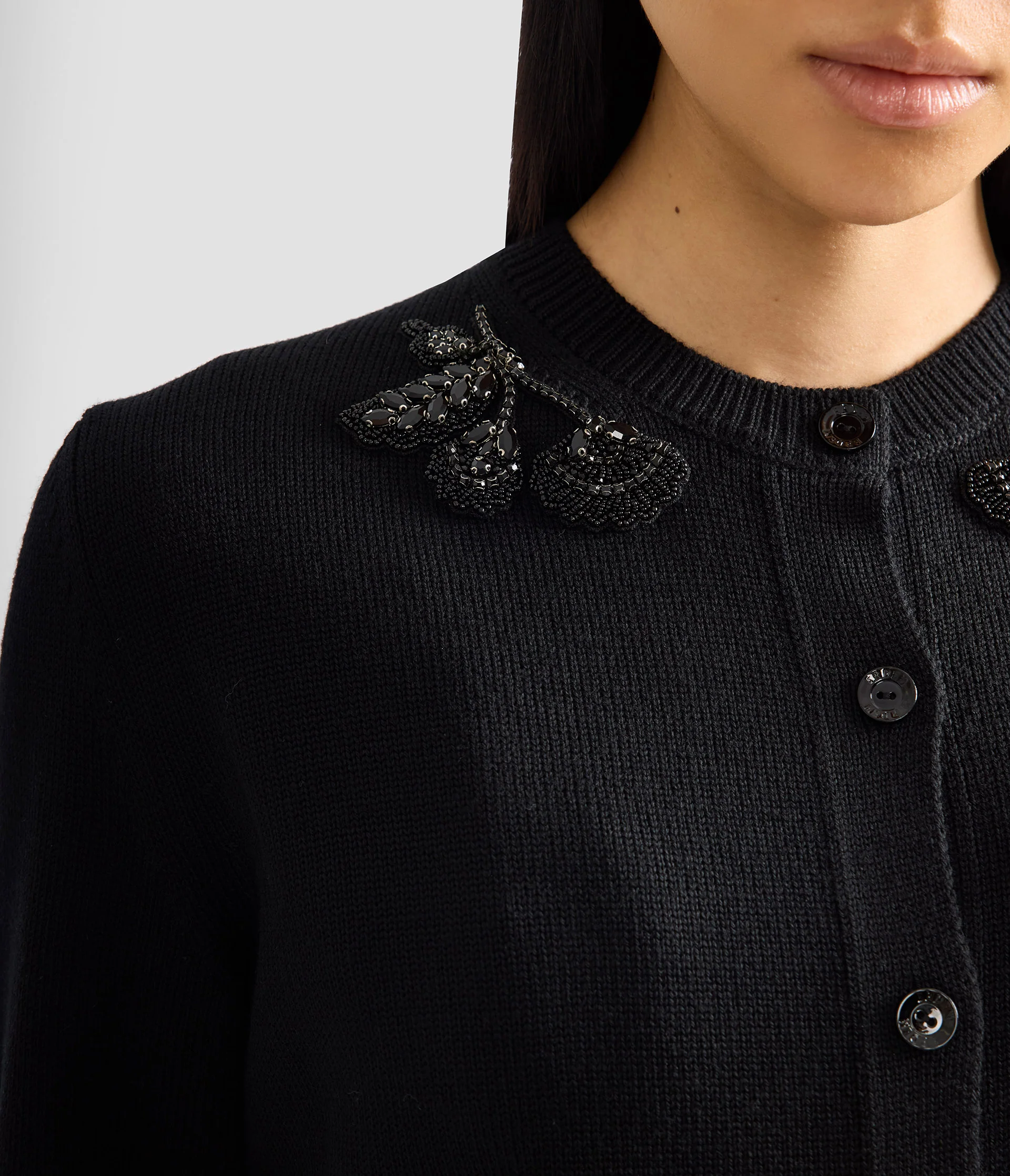 Embellished Merino Wool Cardigan - Image 6