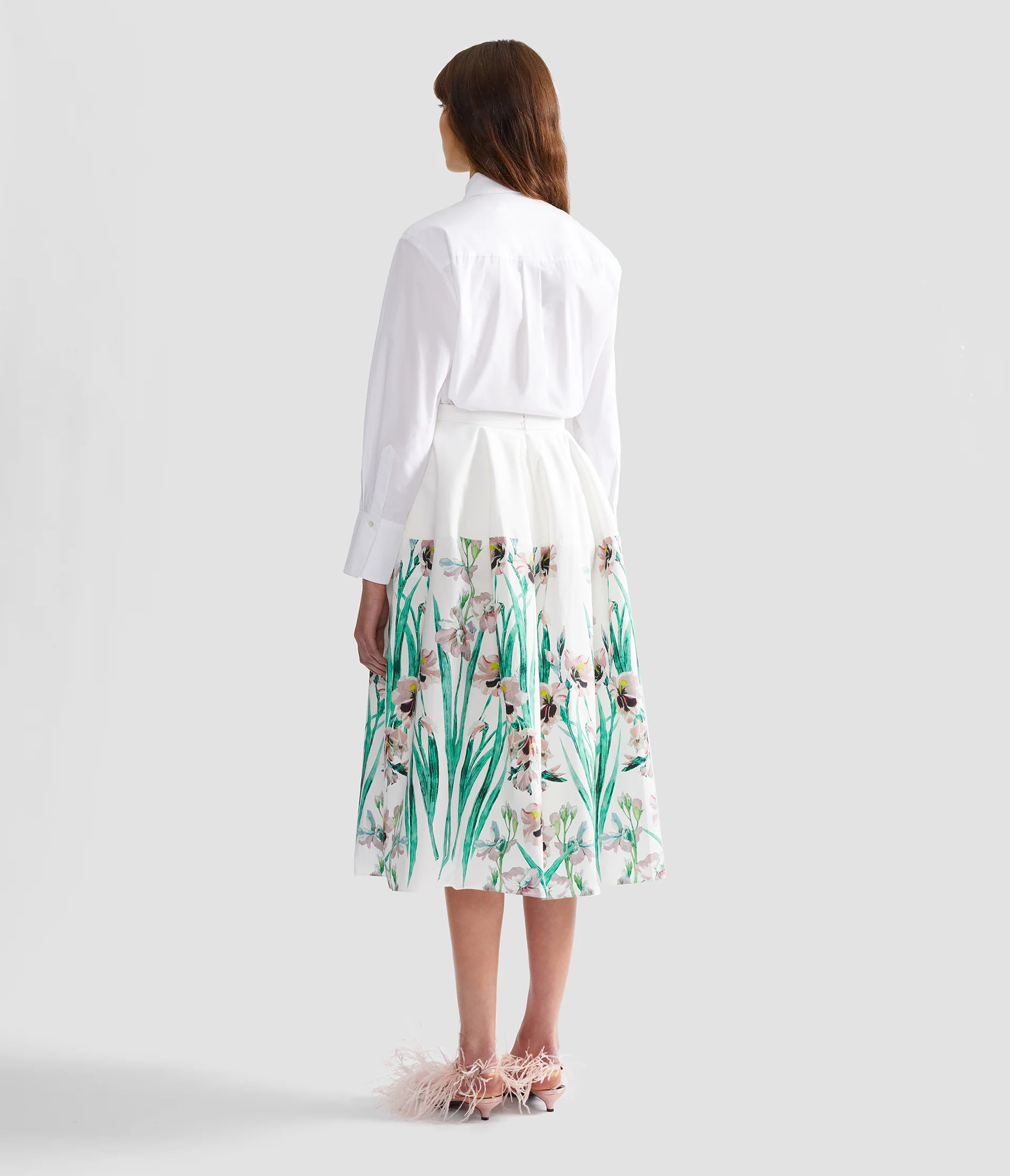 Embroidered Cotton Poplin Long Sleeve Shirt - Image 3