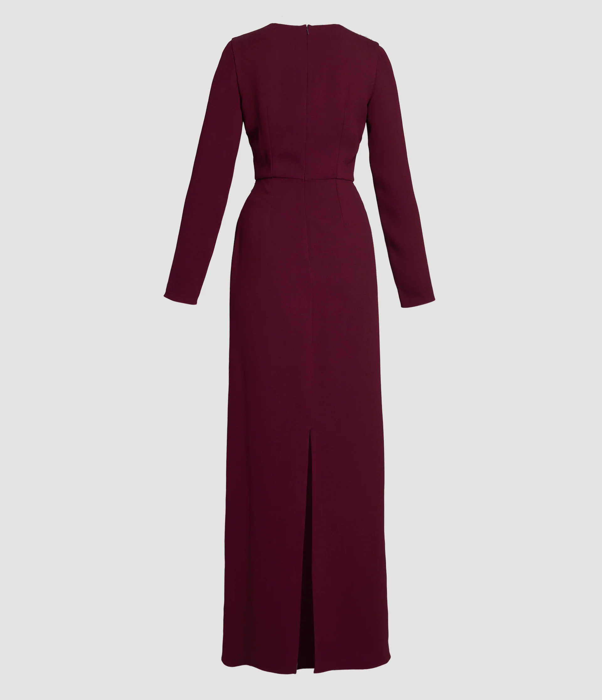 Embroidered Sable Long Sleeve Gown - Image 2