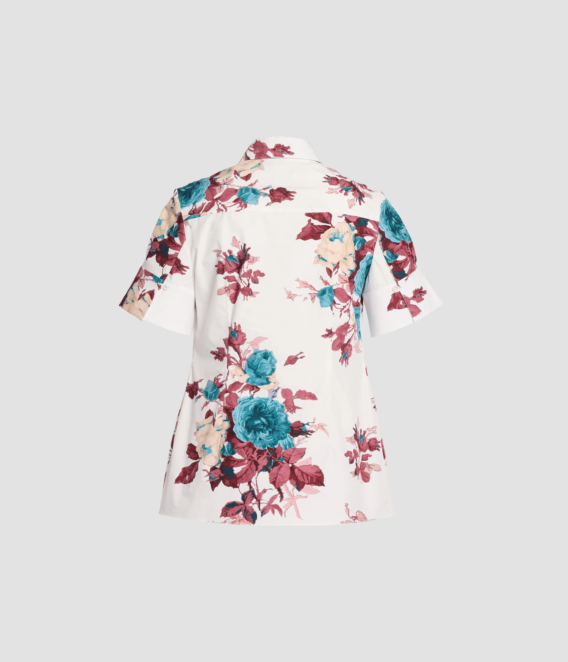 Floral Cotton Poplin Short Sleeve Shirt - Image 2