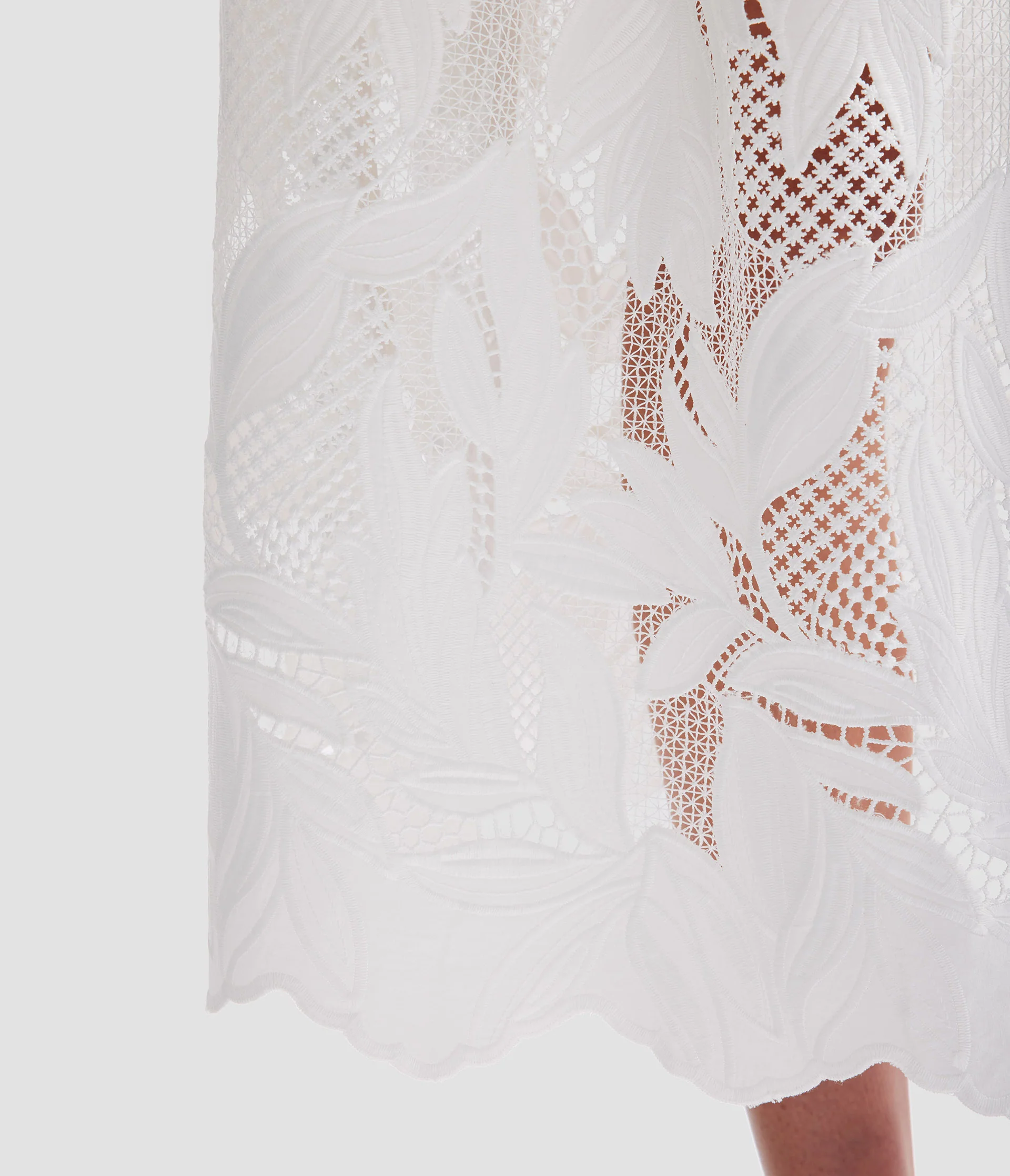 Floral Cutwork Midi Dress - Image 7