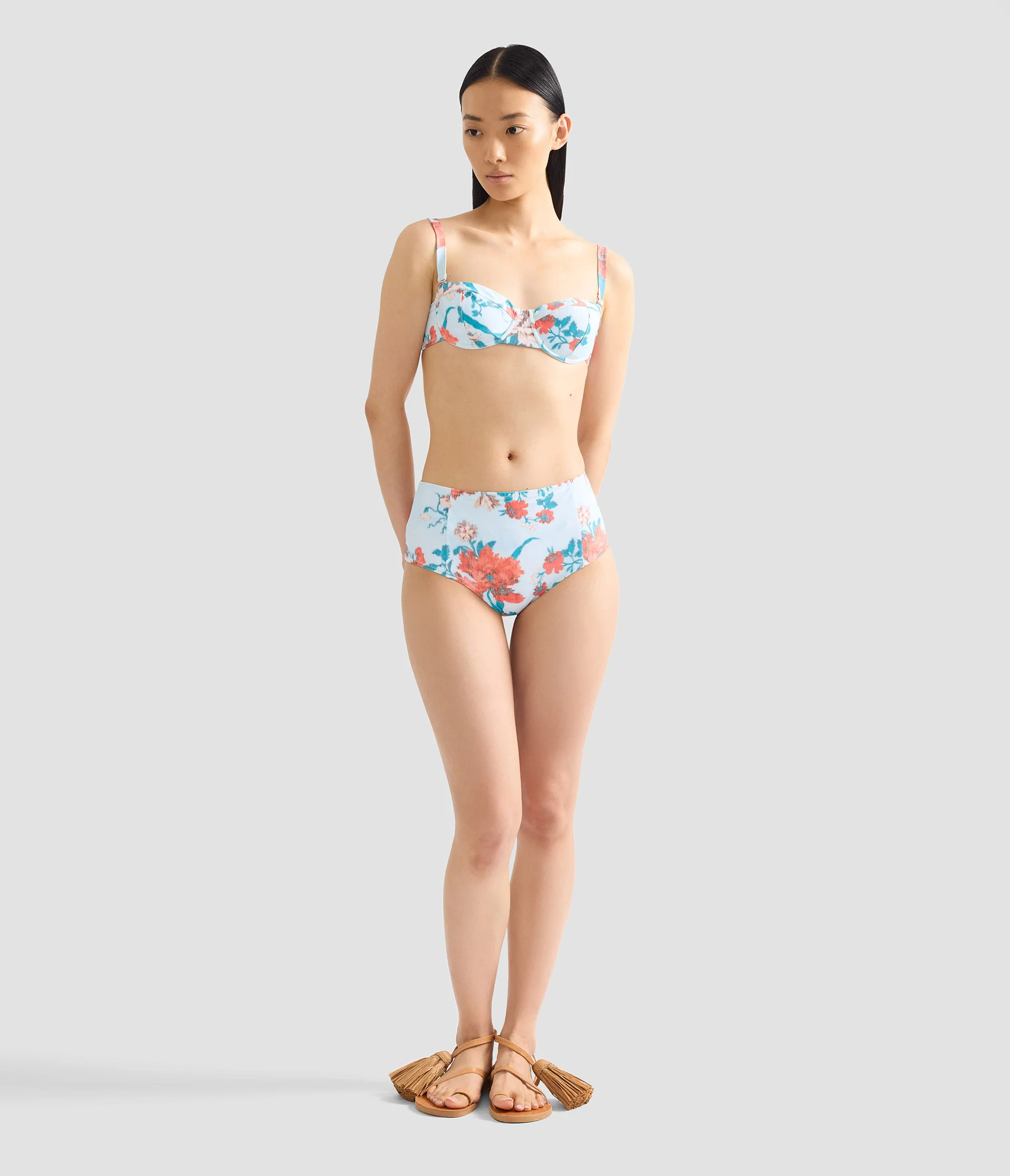 Floral Print Bikini Top - Image 2