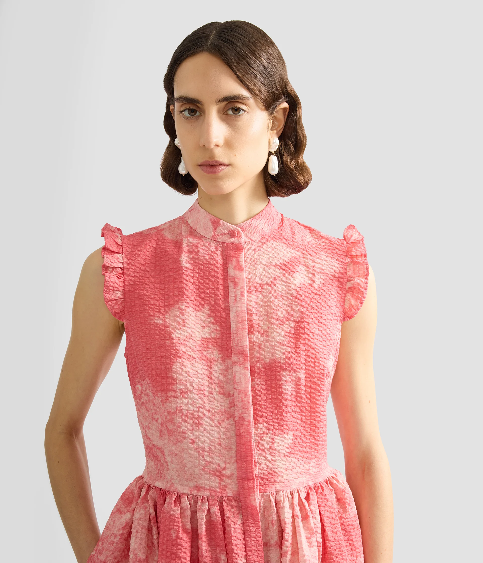 Floral Print Cotton Fit And Flared Midi Dress - Image 4