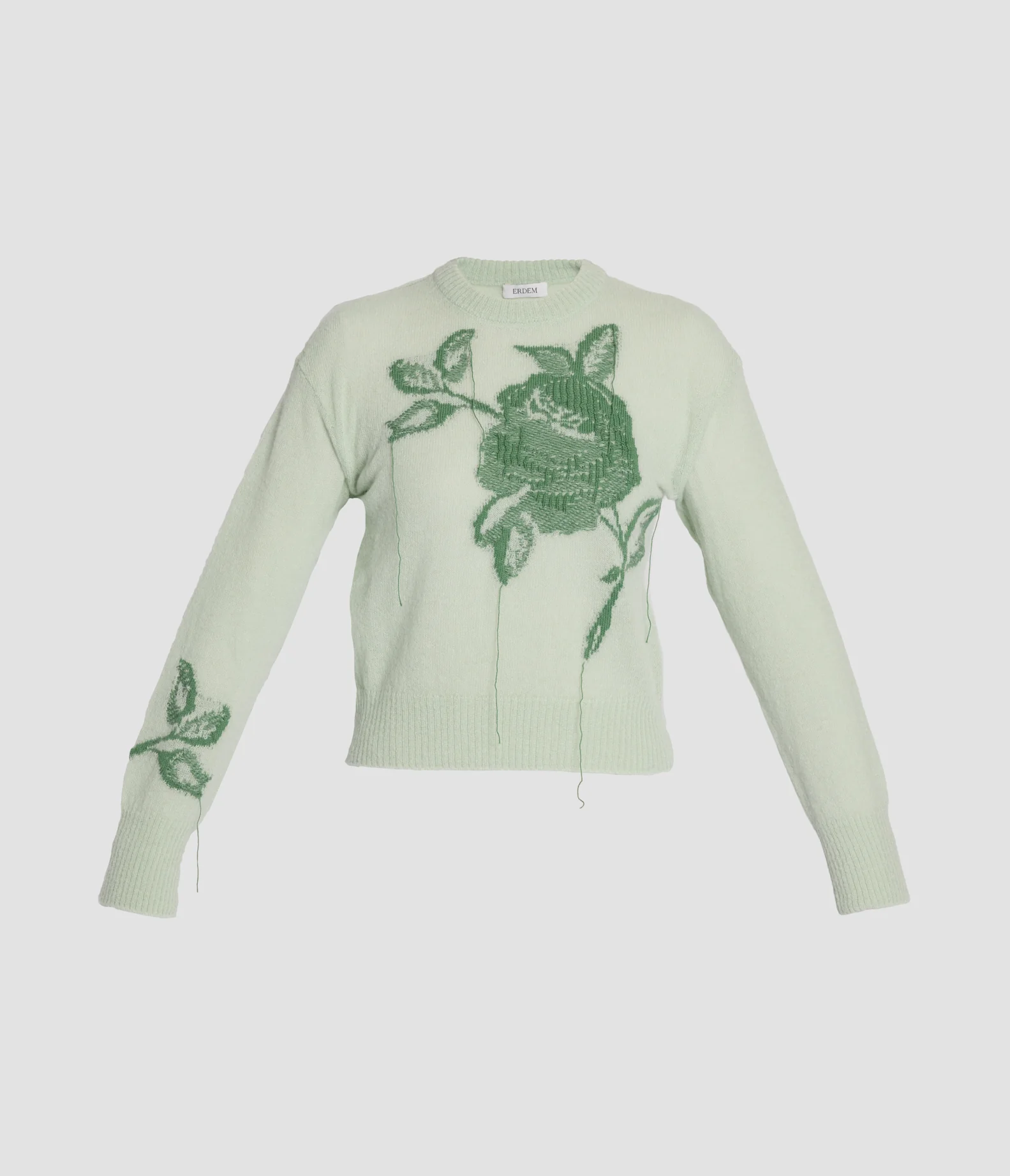 Floral Wool Intarsia Knit Jumper
