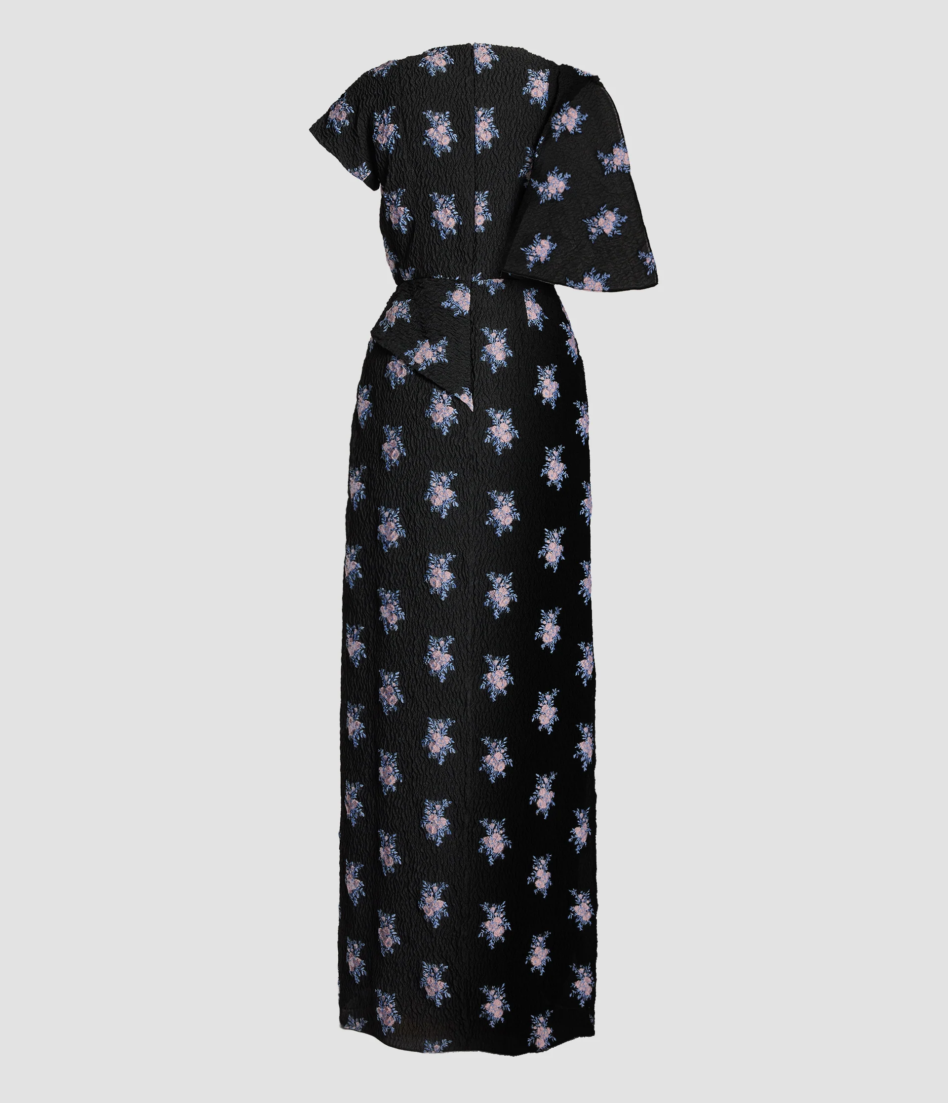 Organza Fil Coupe Asymmetric Gown - Image 2