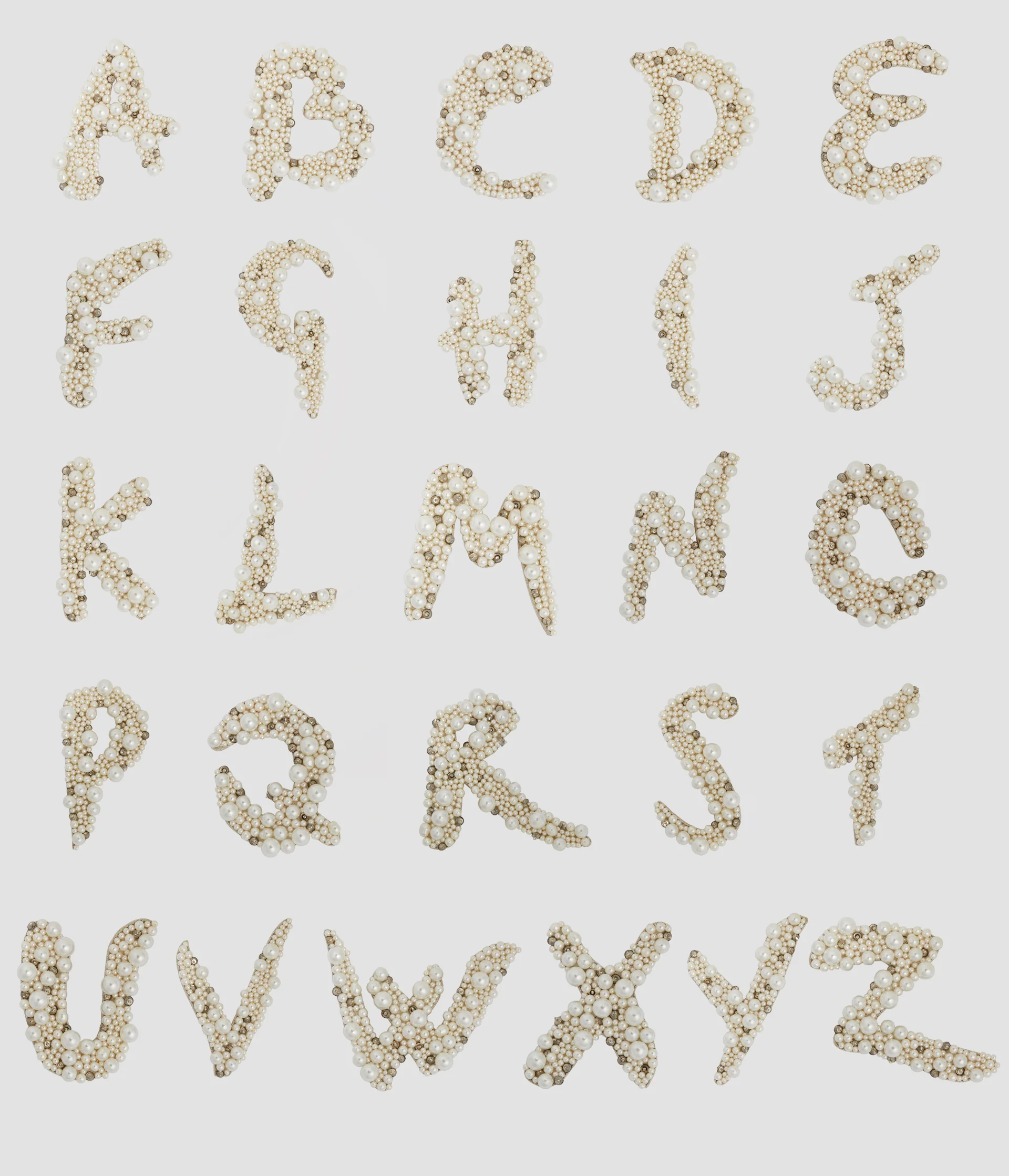 Pearl Alphabet Brooch I - Image 4