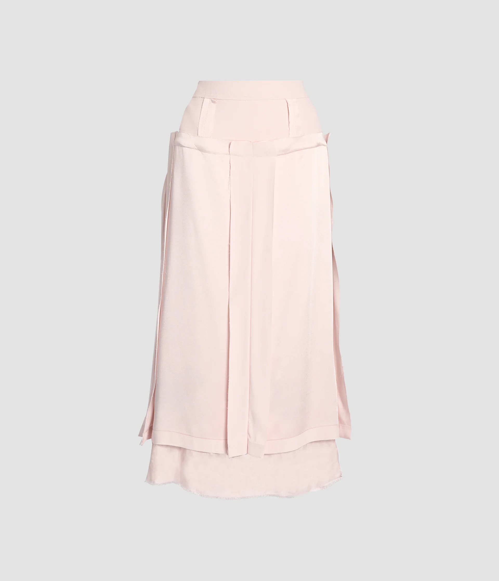 Satin Cady Midi Skirt