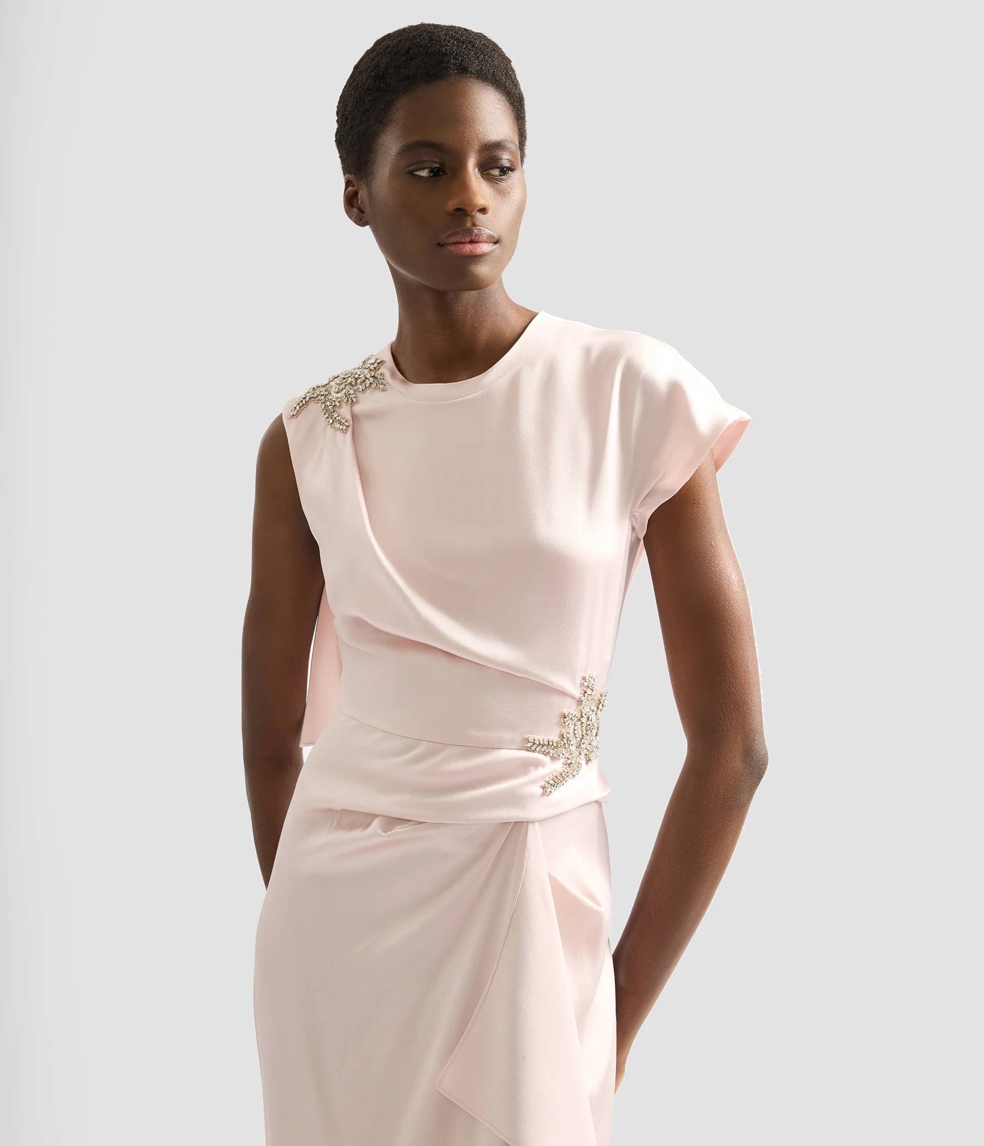 Embellished Satin Cady Gown - Image 5