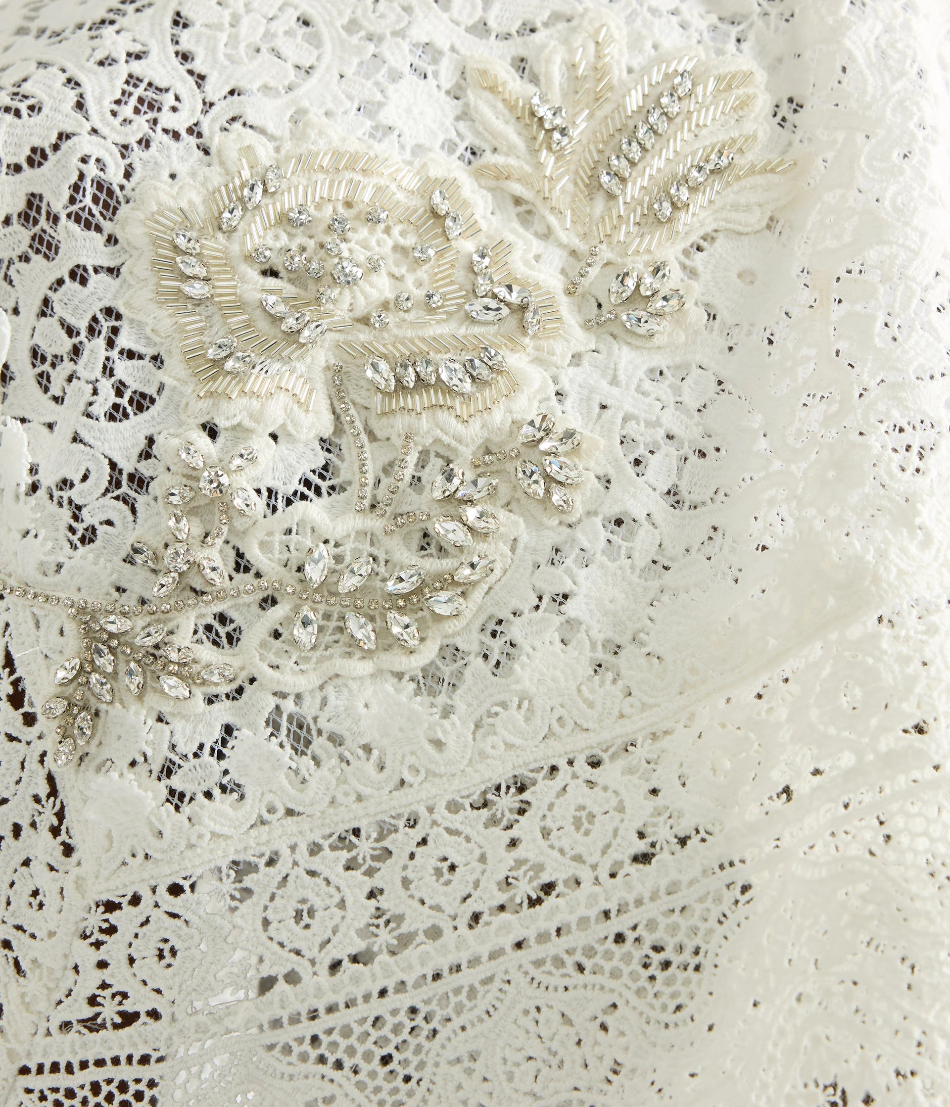 Embroidered Guipure Midi Dress - Image 5