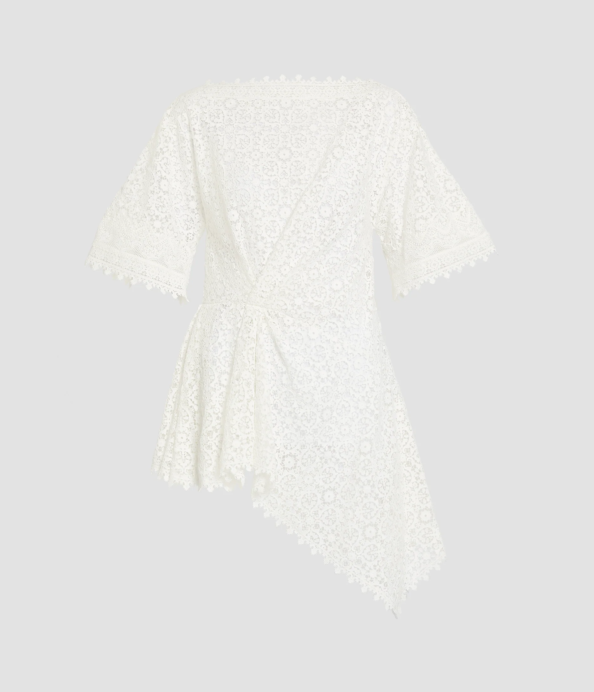 Guipure Lace Short Sleeve Blouse