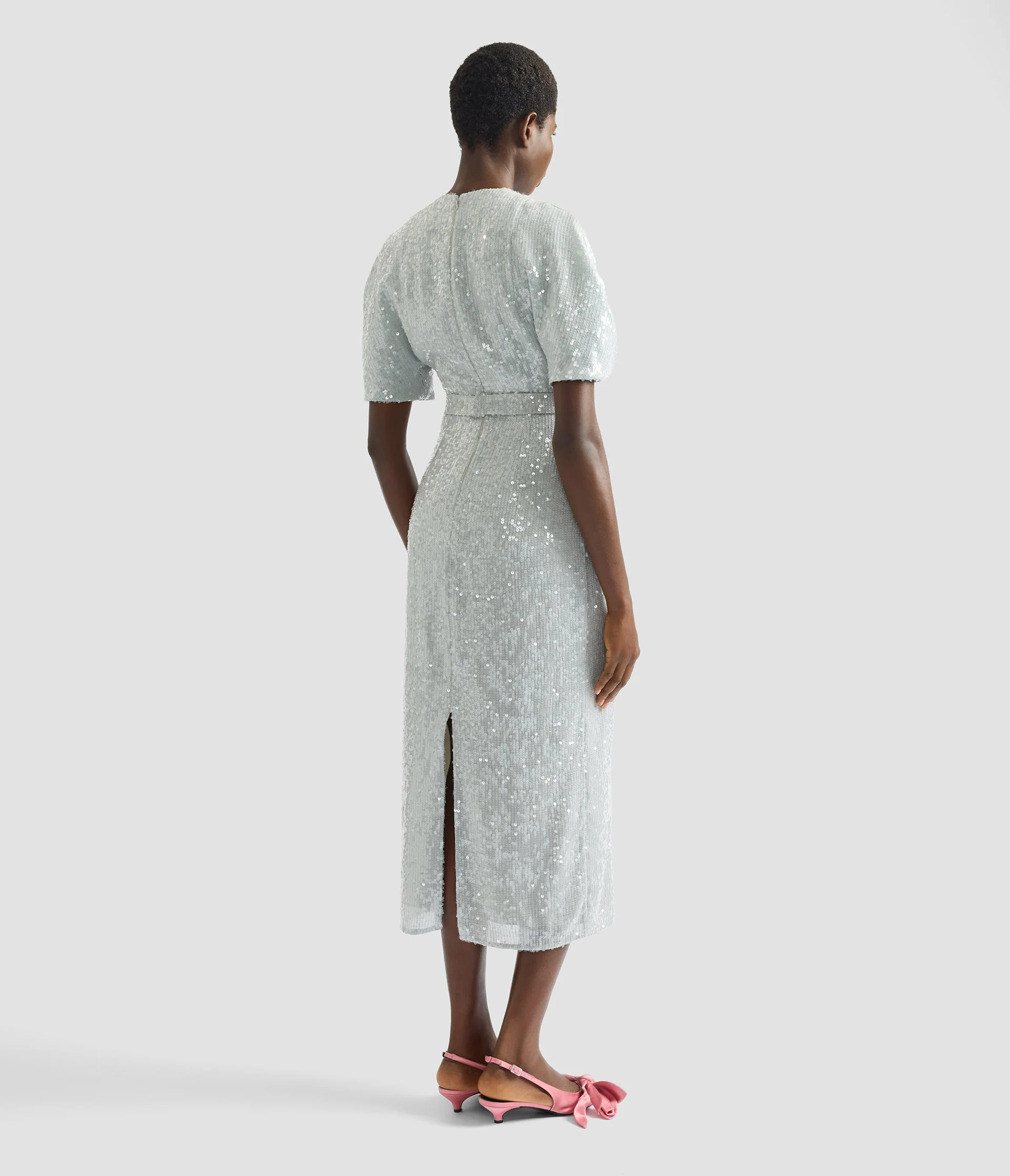 Embellished Sequins Midi Dress - Image 3