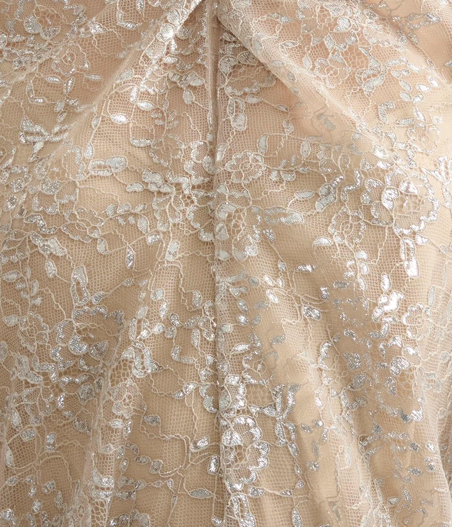 Metallic Lace Midi Dress - Image 6