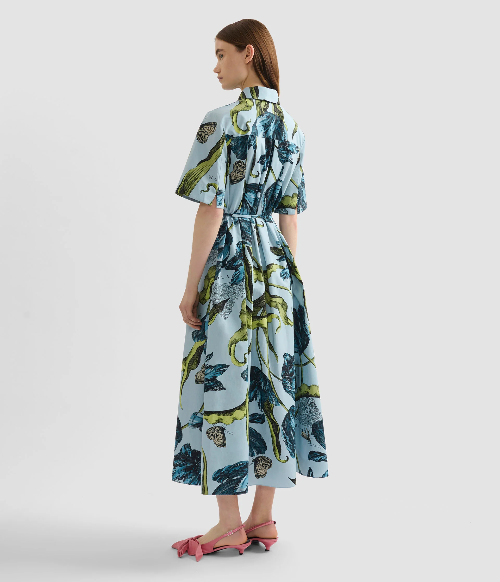 Floral Print Shirt Dress - Image 3