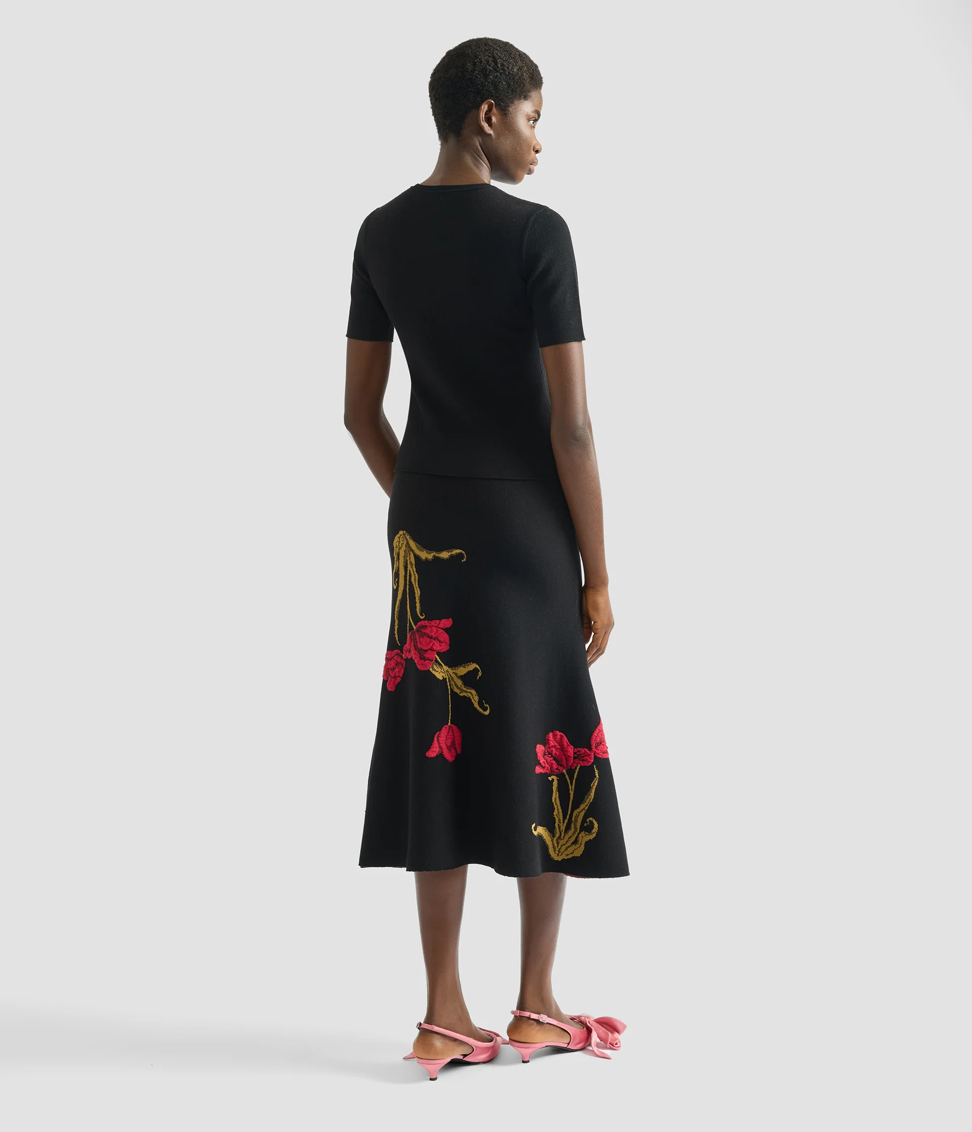 Floral Jacquard Knit Jumper - Image 3