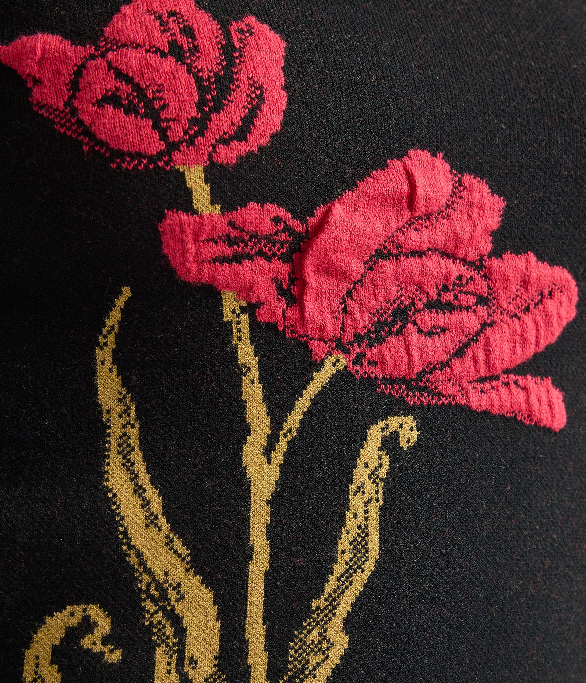 Floral Jacquard Knit Jumper - Image 5
