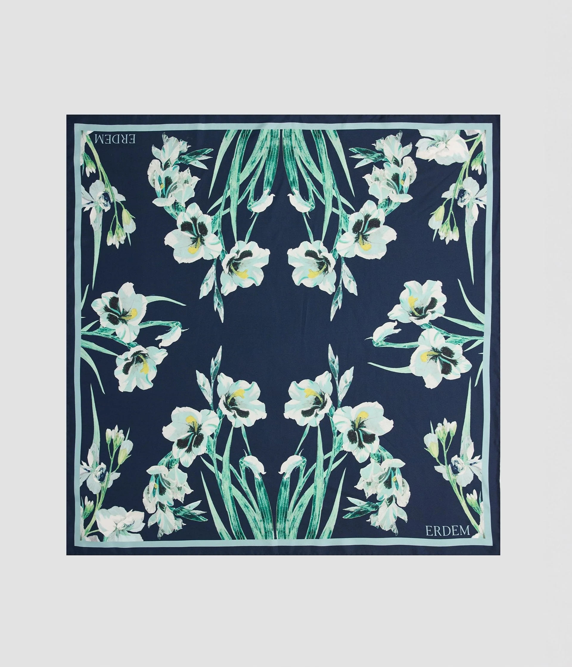 Floral Print Silk Scarf - Image 2