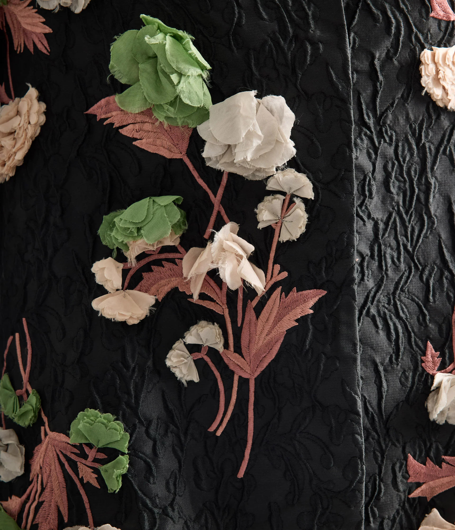 Floral Embroidered Cloque Jacket - Image 6