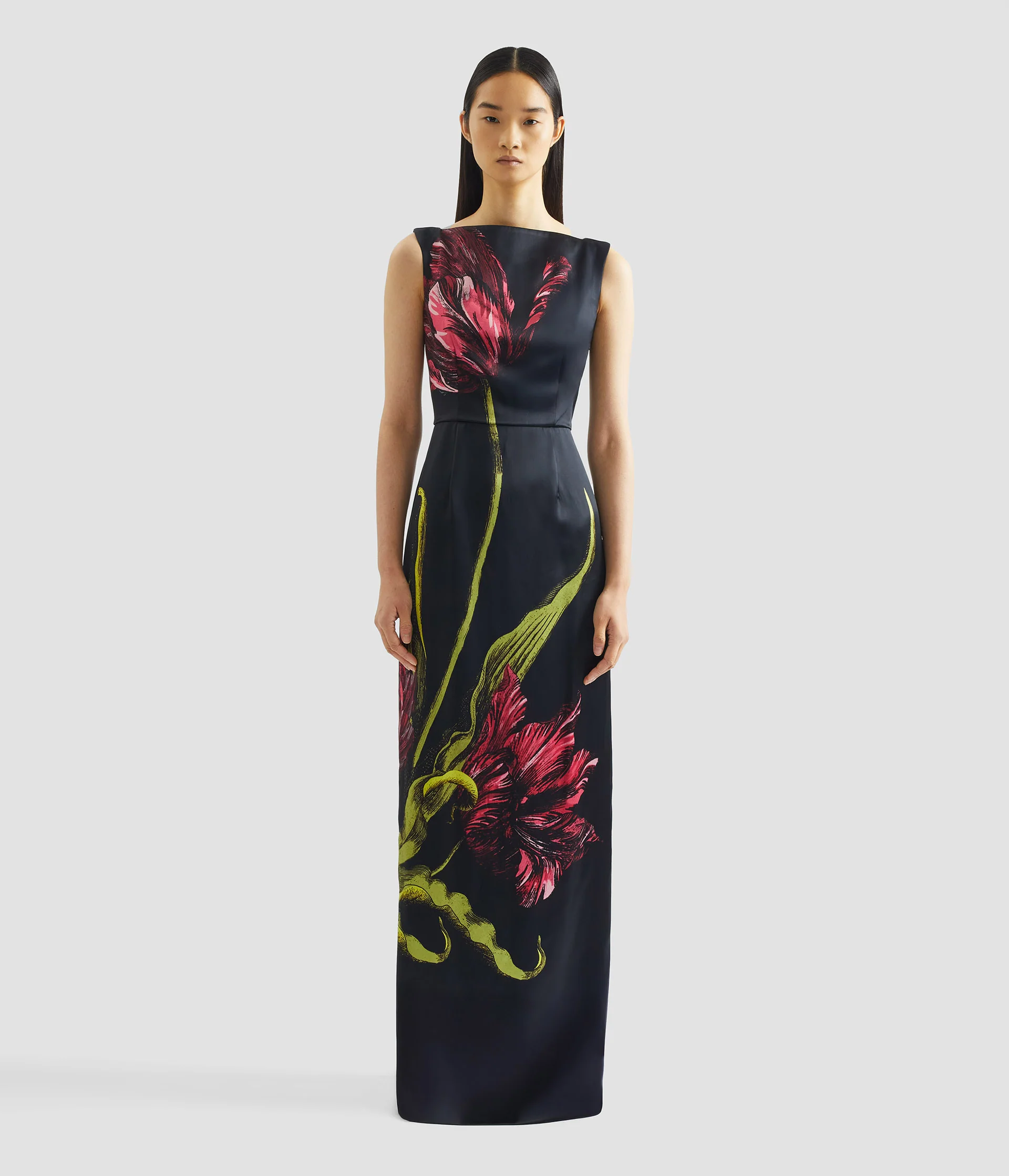 Floral Print Duchess Gown - Image 4
