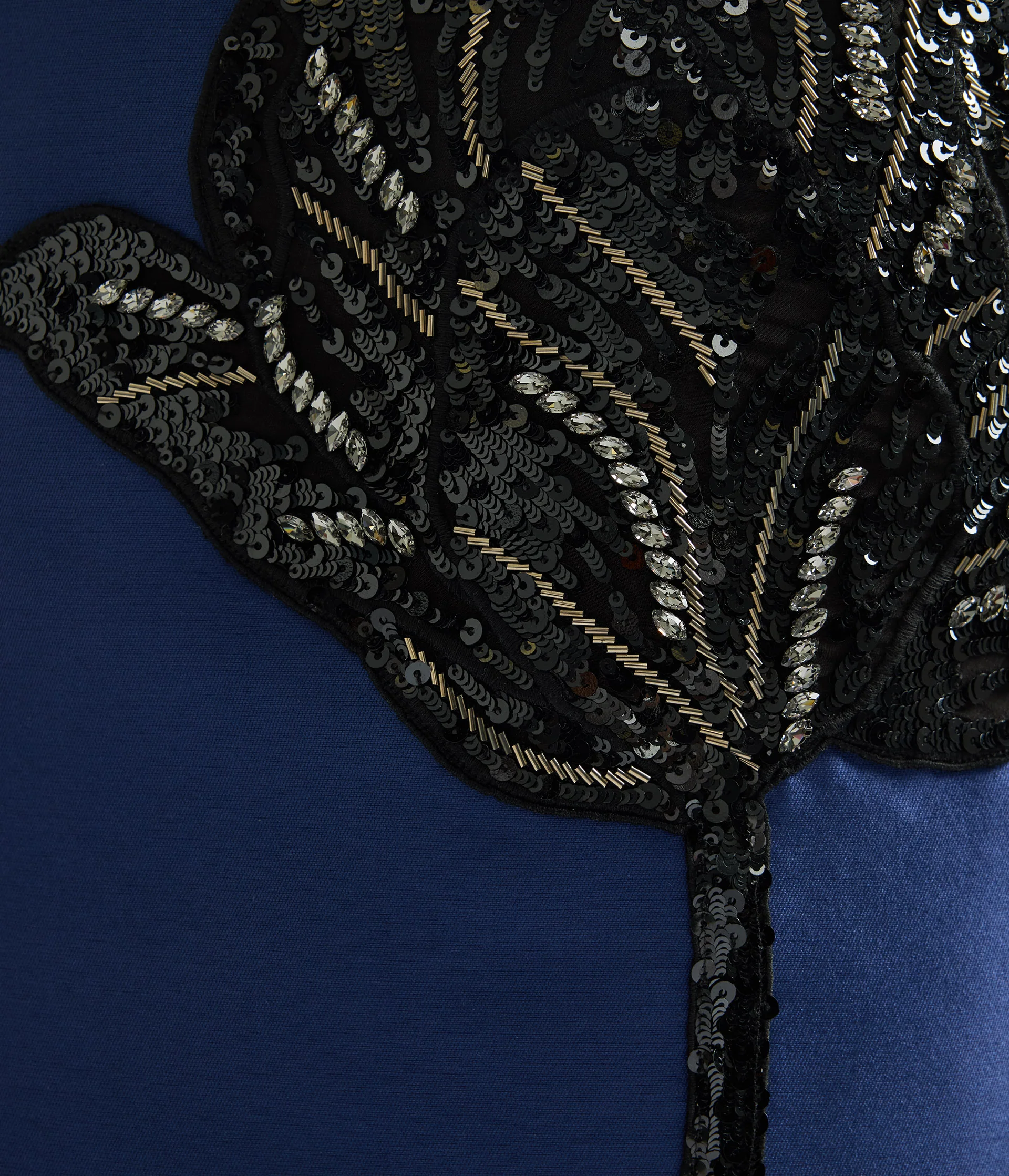 Embellished Mikado Sleeveless Midi Dress - Image 6
