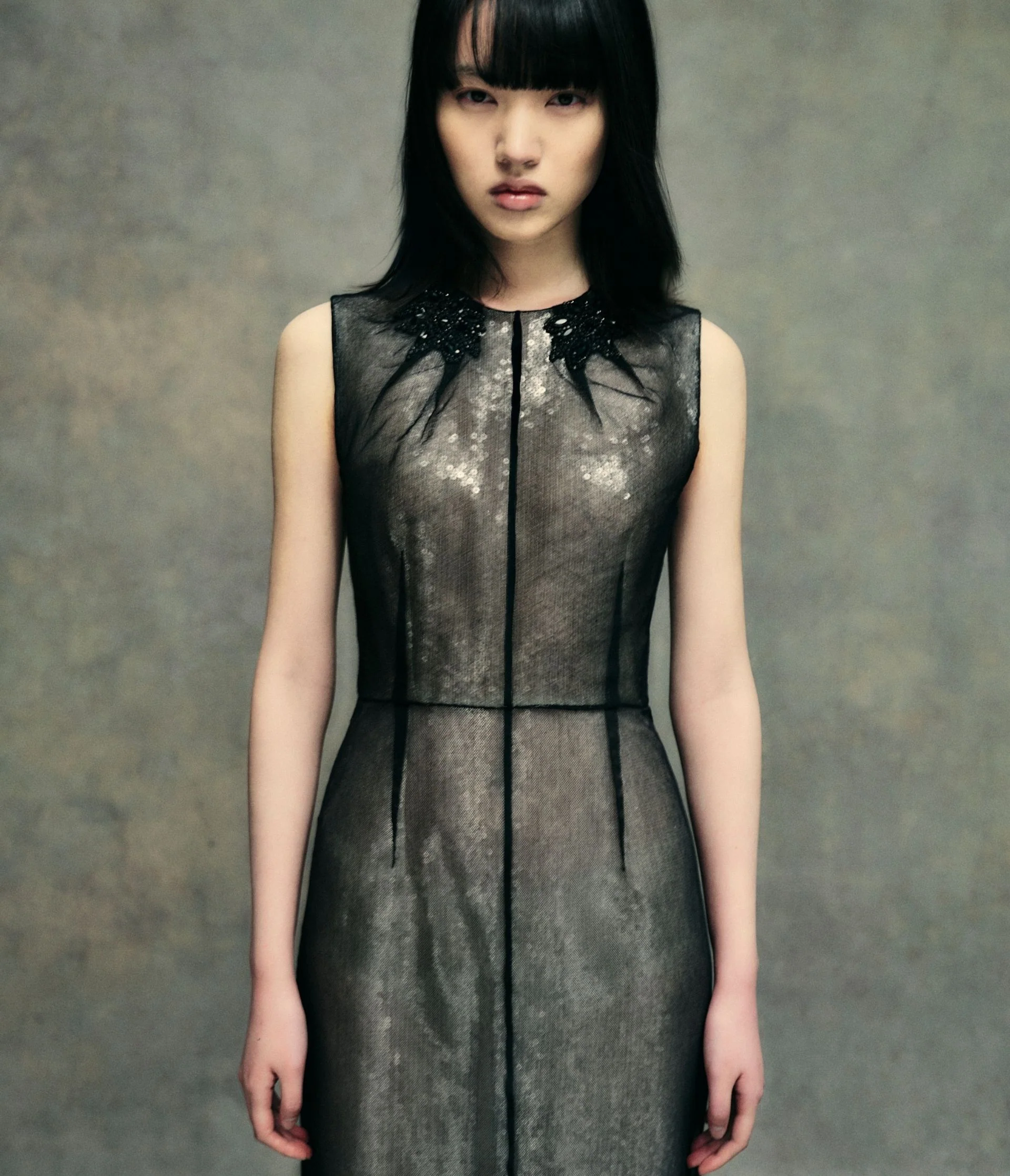 Embellished Organza Sequin Midi Dress - Image 7
