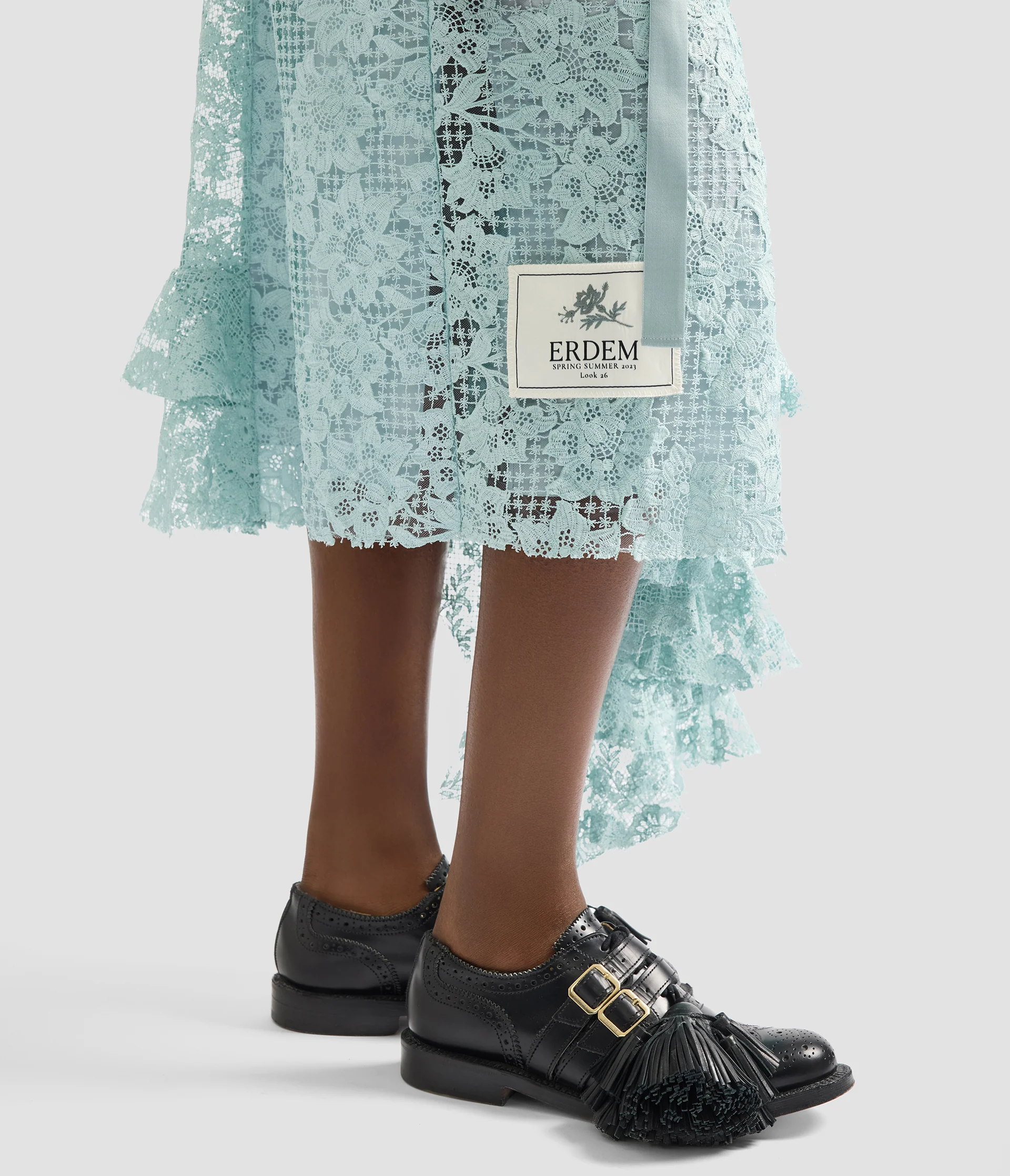 Floral Guipure Lace Sleeveless Midi Dress - Image 5
